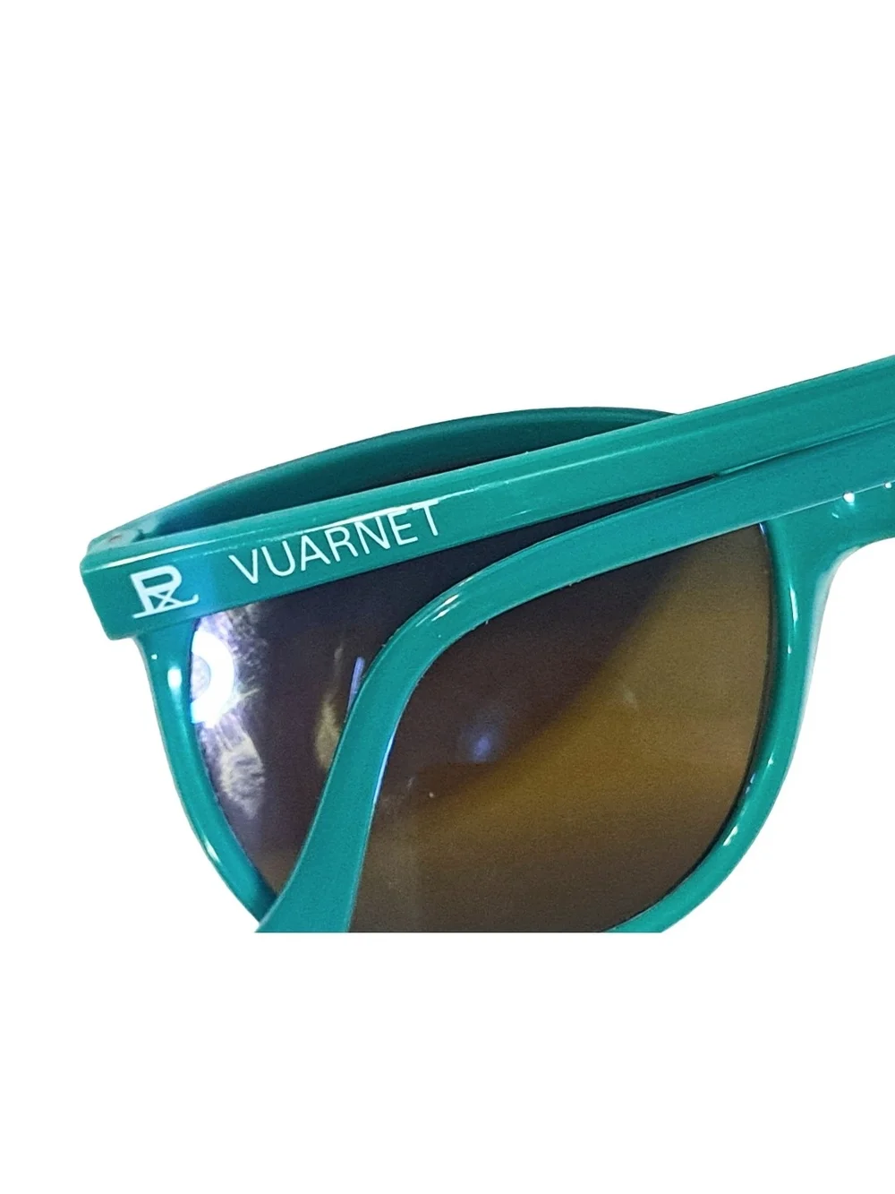 Vintage Vuarnet 002 Aqua Turquoise Classic Mineral Glass 80s